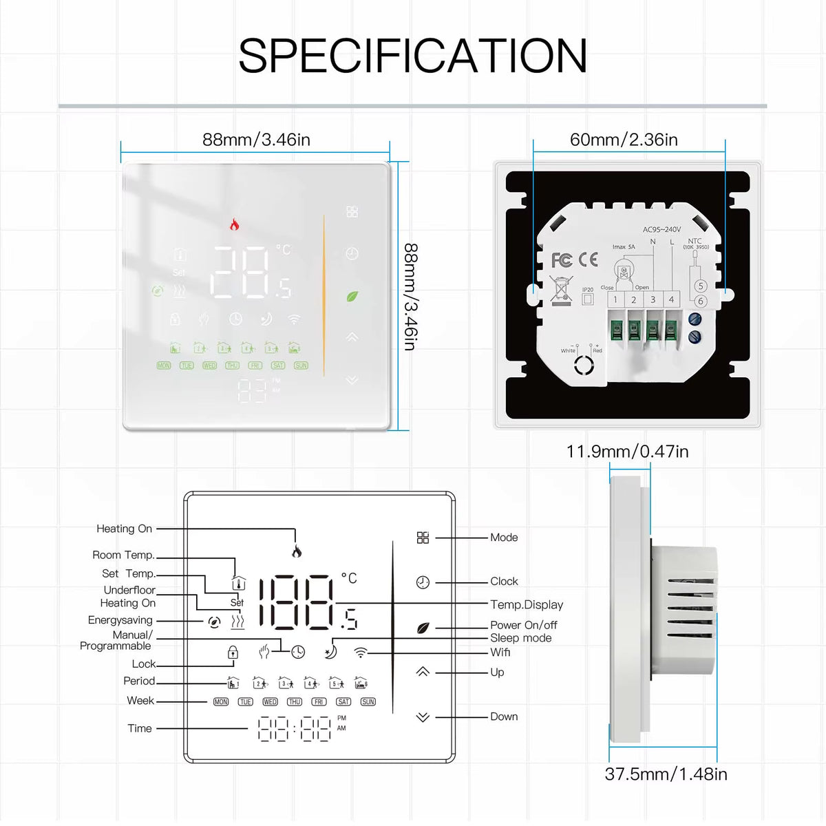 Fina Fix MOES Zigbee Smart Thermostat